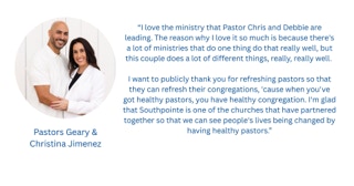 Pastors Geary and Christina Jimenez